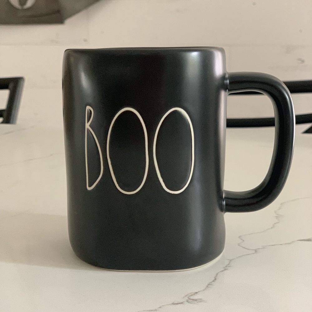 Rae Dunn Black BOO Mug